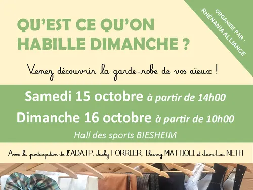 Une exposition de costumes portés à travers toute l'Alsace