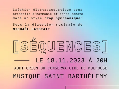 MUSIQUE SAINT BARTHELEMY - PROJET "Séquences" 2 ème concert