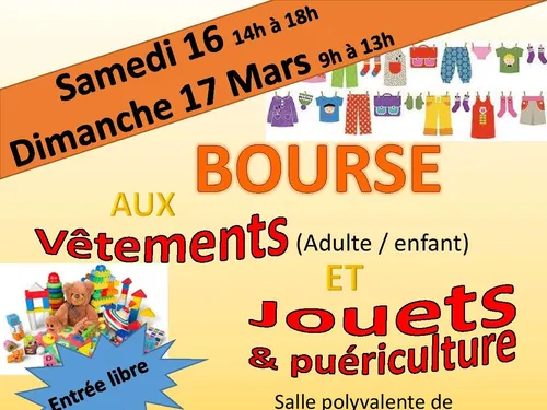 Bourse aux êtement Adulte/enfant et Jouets et puériculture