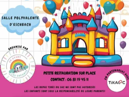 Grand parc de structures gonflables à Eschbach