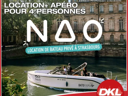 DKL vous offre la location et votre apéro pour 4 personnes à bord...