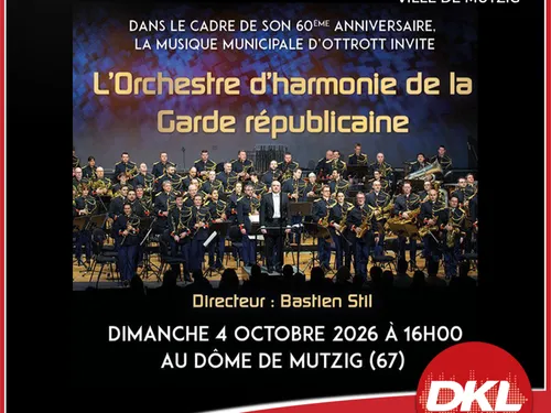 DKL vous offre vos places pour le concert de l'Orchestre d'harmonie...