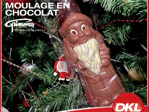 Gagnez votre moulage Père Noël en Chocolat