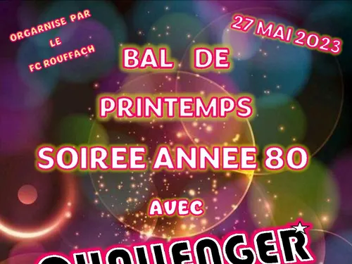 Bal de printemps année 80 avec l'orchestre Challenger