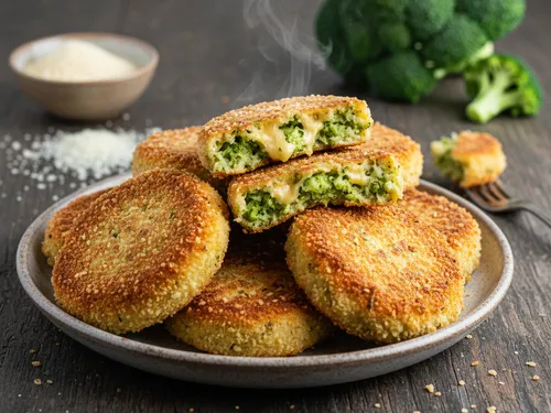 Galettes de brocoli au fromage