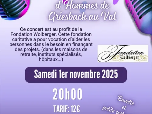 Houssen : concert du chœur d'hommes de Griesbach au Val