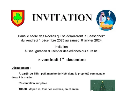 L'inauguration du magnifique sentier des crèches  de la Commune de...