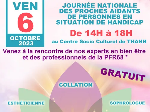 Journée nationale des aidants à THANN 68 par PFR68 le 06 oct 2023