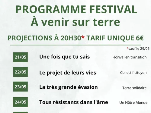"Festival à Venir Sur Terre" 