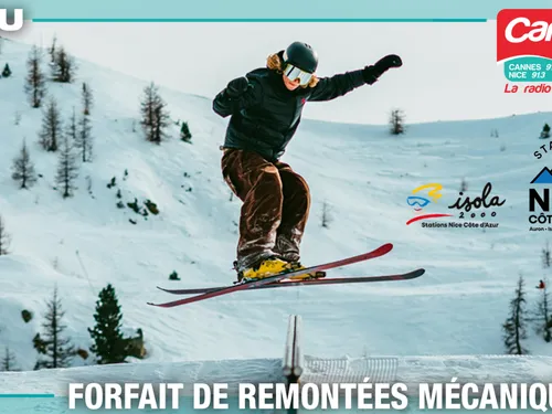 GAGNEZ DES FORFAITS DE REMONTEES MECANIQUES A ISOLA 2000