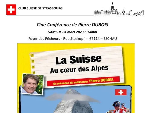 Ciné-Conférence "LA SUISSE AU COEUR DES ALPES" 