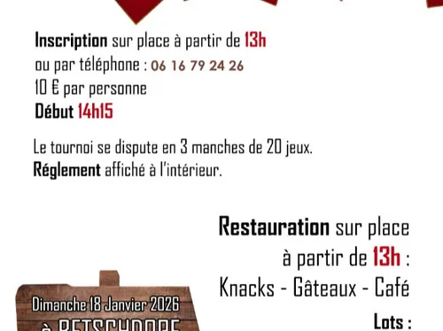 Association SLDB :  Tournoi de Belote