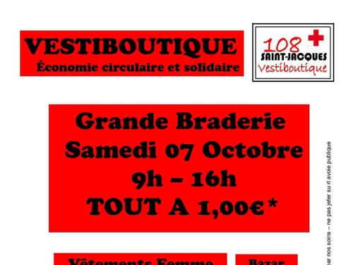 Braderie de la Croix Rouge de l'unité locale de Thann