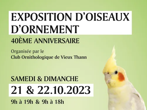 EXPOSITION D’OISEAUX  D’ORNEMENT