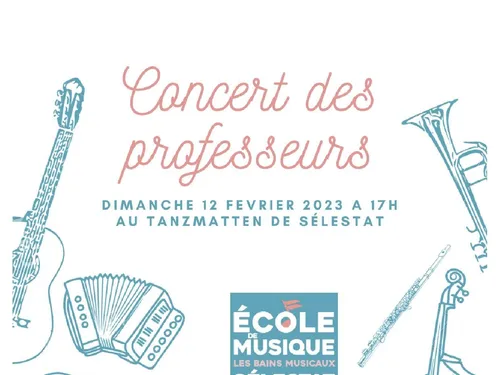 Concert des professeurs de l'École de Musique 