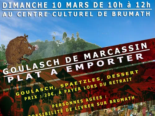 6e édition de son traditionnel repas « Goulasch de marcassin –...