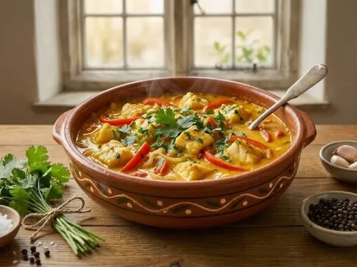 Moqueca baiana de poisson à la brésilienne