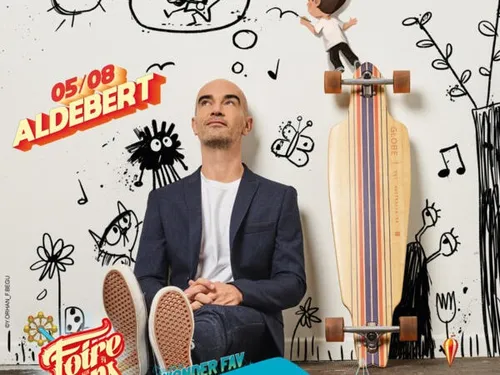 Aldebert en représentation à la Foire aux Vins de Colmar