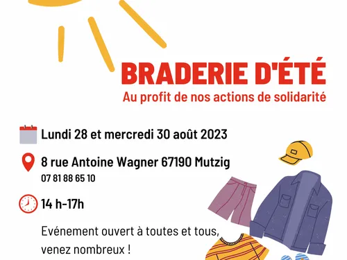 Braderie d'été à Mutzig