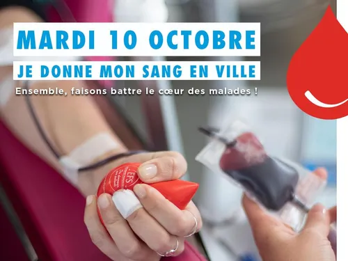 Collecte de sang mardi 10 octobre avec les Vitrines de Colmar