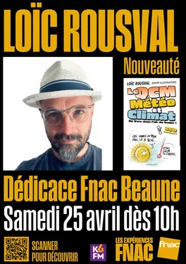 Dédicace Loïc Rousval Fnac Beaune Livre Le QCM Météo et Climat