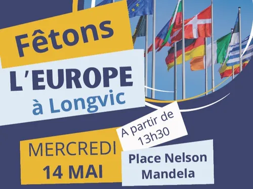 Longvic fête l’Europe le 14 mai sur la Place Nelson Mandela