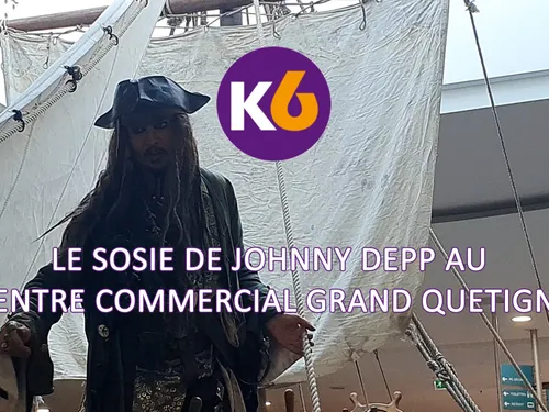 En vidéo : le sosie de Johnny Depp au centre commercial Grand Quetigny