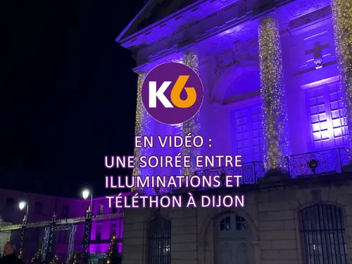 En vidéo : une soirée entre illuminations et Téléthon à Dijon