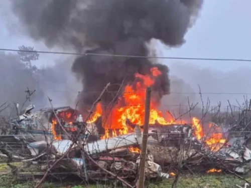 Magny-les-Villers:  Un avion s’écrase dans les vignes, deux blessés...