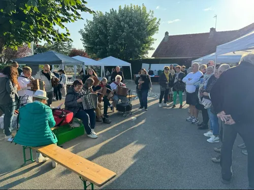 Retour du marché printanier de Bretenière 