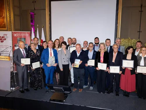 Une cérémonie viticole internationale à Dijon : Prix OIV 2025