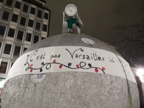 Une nouvelle action du groupe "extinction rébellion" à Dijon 