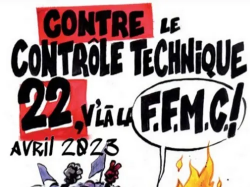 Les motards (en colère) dans la rue le 22 avril