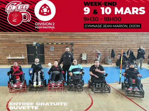 Le DFCO Foot Fauteuil jouera des matches de championnat ce week-end