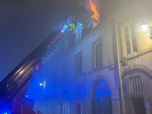 Un incendie dans le centre-ville de Dijon 