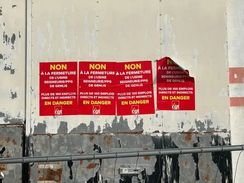 Les salariés de la Seigneurie PPG de Genlis sont toujours en grève