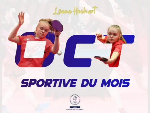 Le CROS Hauts-de-France a élu sa sportive du mois