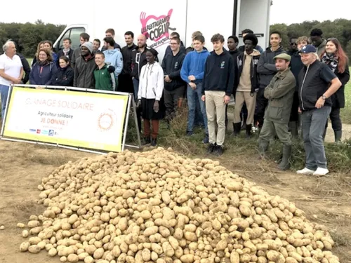Une récolte solidaire pour les Restos du Coeur de Compiègne