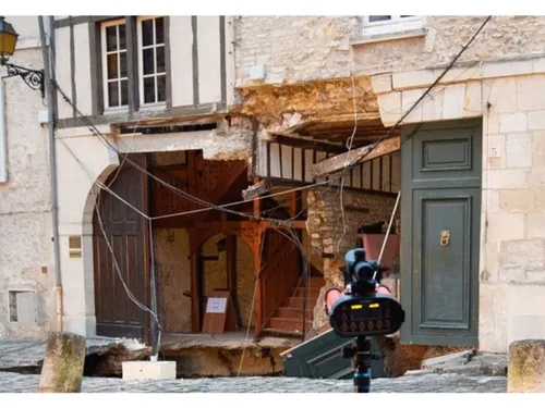 Une façade s'est effondrée dans le centre de Senlis 