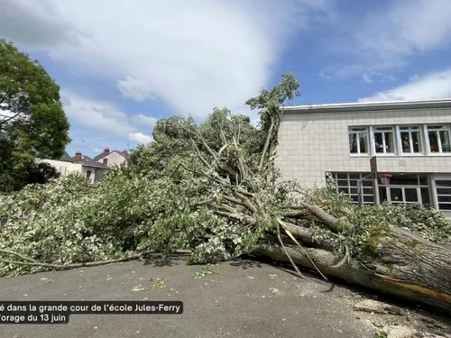 Chartres balayée par l'orage