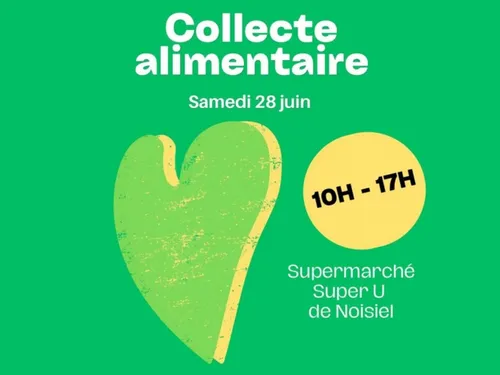 Une collecte alimentaire à Noisiel