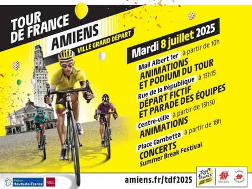 Amiens en effervescence à la veille du départ du Tour de France