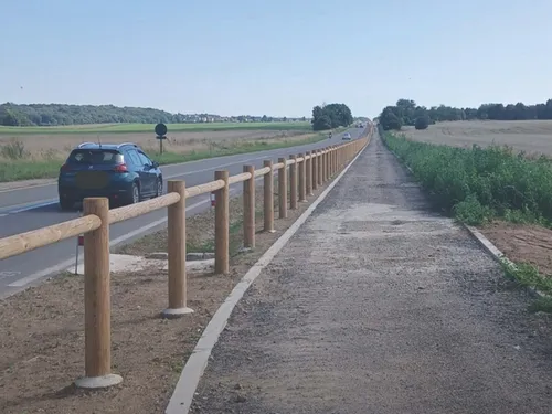 La piste cyclable « en approche » dans l'Aire cantilienne