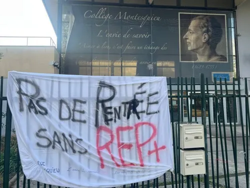 Un mouvement de grève a débuté hier au collège Montesquieu...