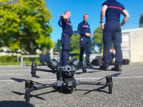 Les pompiers seine-et-marnais à la pointe du pilotage de drone 