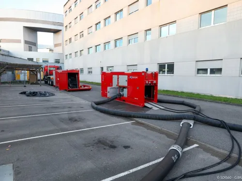 L’hôpital de Compiègne sous l’eau après une immense inondation