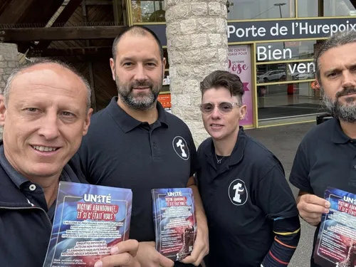 Essonne : les policiers se sont mobilisés hier, à l'appel du...