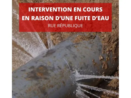 Une canalisation fuit et inonde le centre-ville de Creil