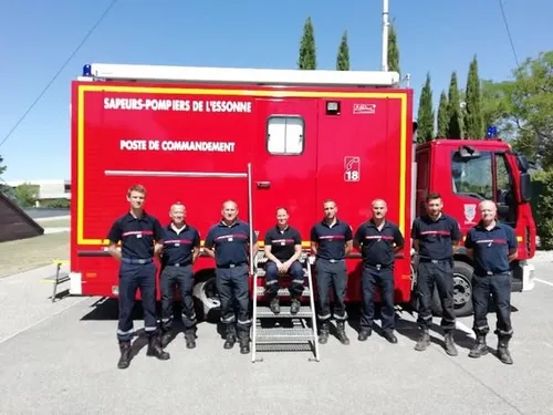Les pompiers Essonniens de retour de l'Aude 