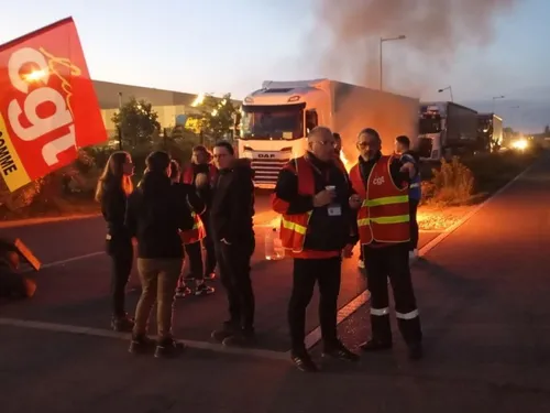Les salariés d’ID Logistics en grève à Saint-Sauveur